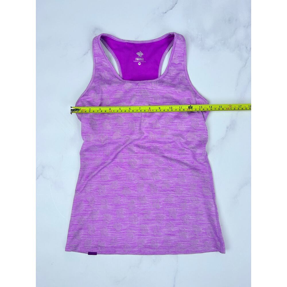 Rabbit Running Tank Built In Bra Purple Racerback Small Performance Workout Gym - Picture 6 of 7